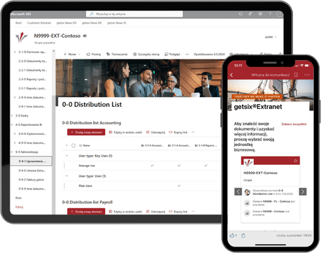 E-Services on laptop – Customer Extranet