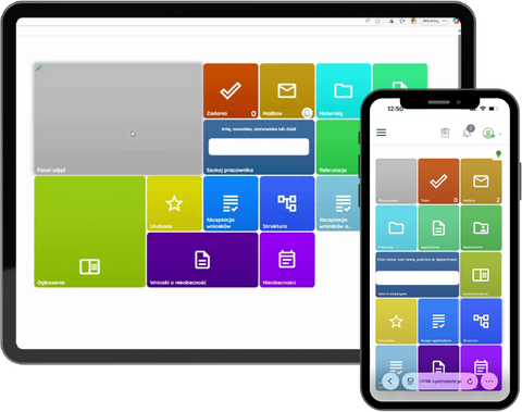 E-Services on smartphone – Symfonia HR Portal