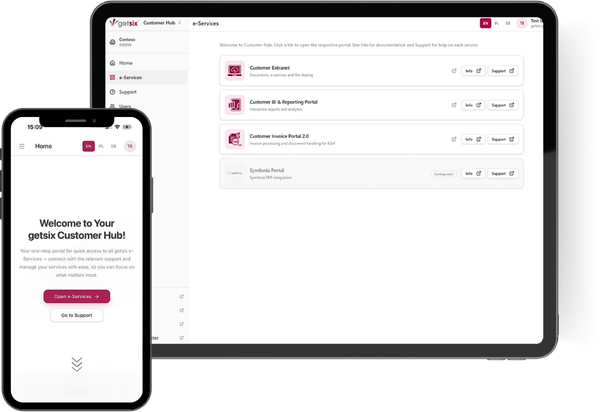 getsix® Customer HUB
