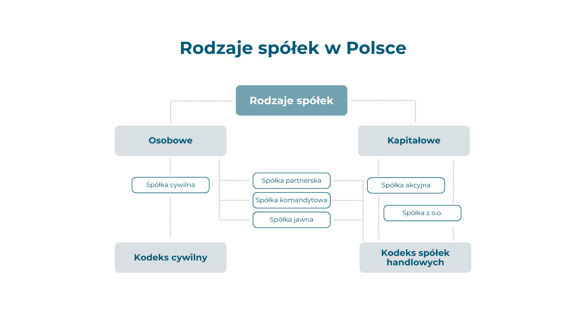 rodzaje spółek diagram