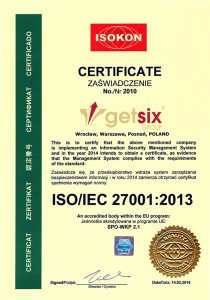 getsix Certificate Isokon