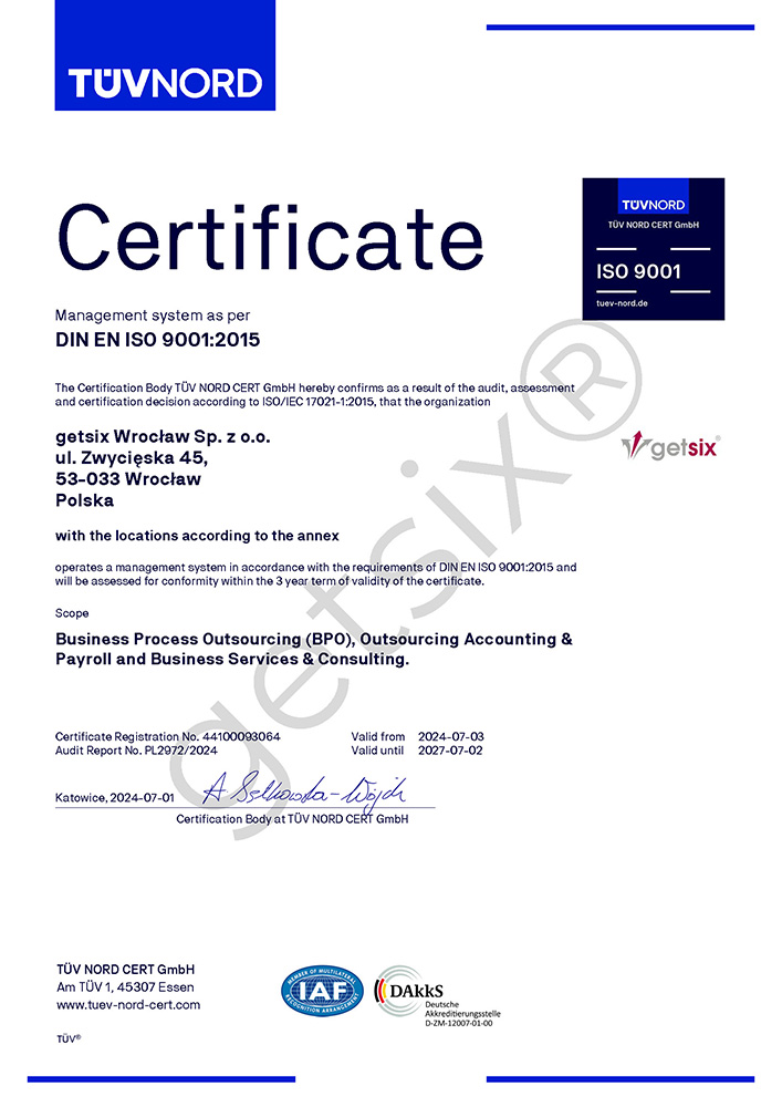 certificate iso 9001