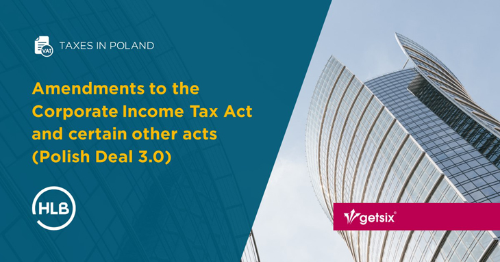 Amendments to the Corporate Income Tax Act and certain other acts (Polish Deal 3.0)