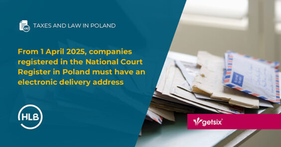From 1 April 2025, companies registered in the National Court Register in Poland must have an electronic delivery address