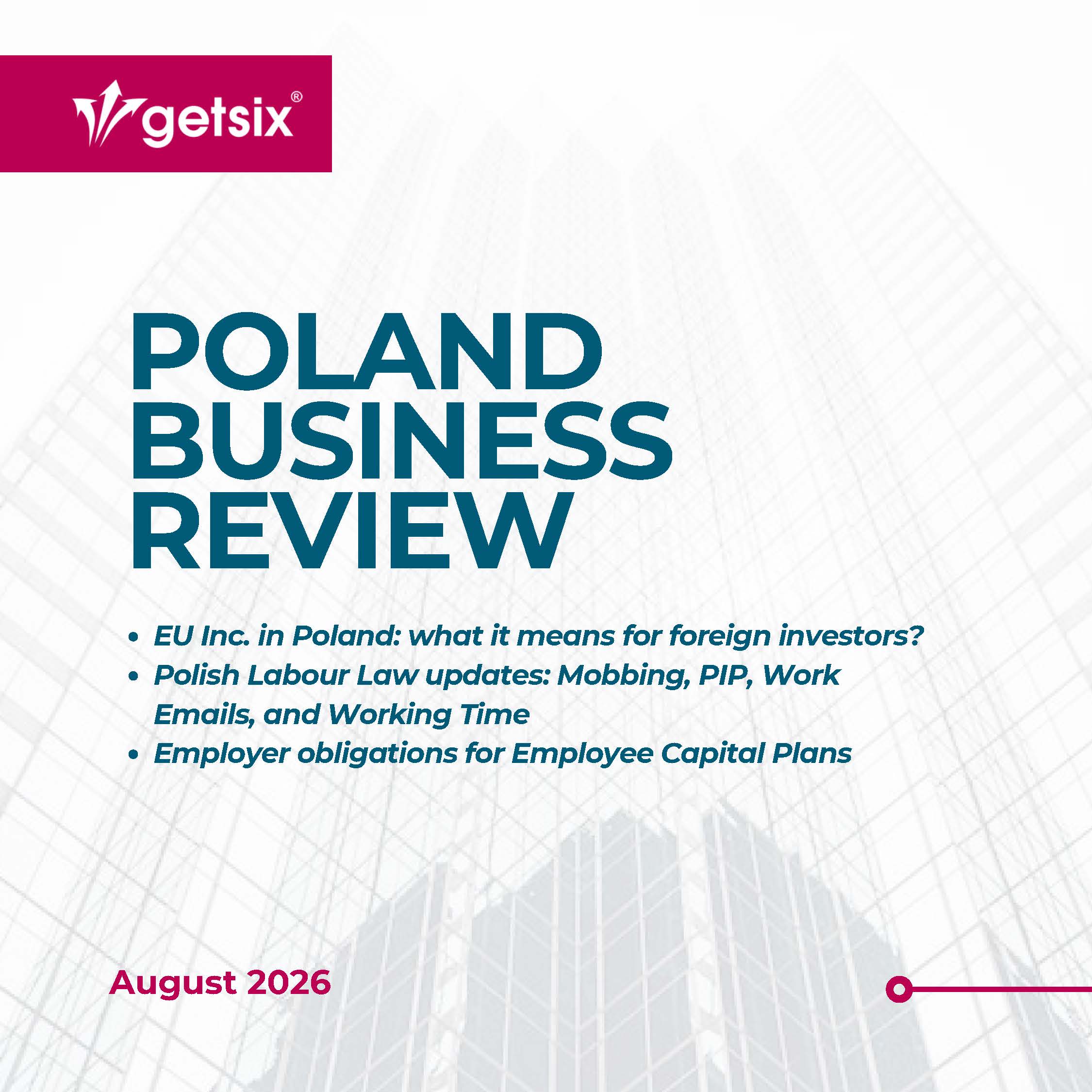 Poland Business Review newsletter August 2026 – EU Inc, labour law and PPK updates