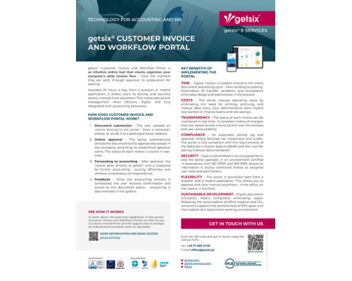 invoice and workflow portal one pager