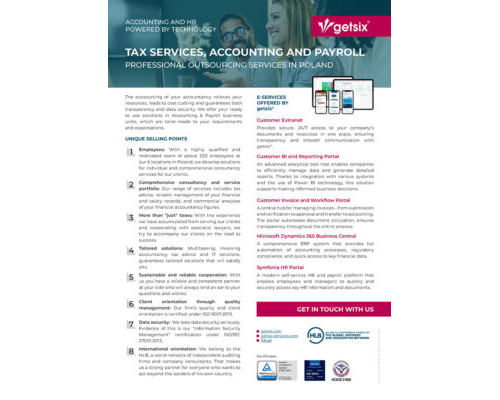 company profile one pager