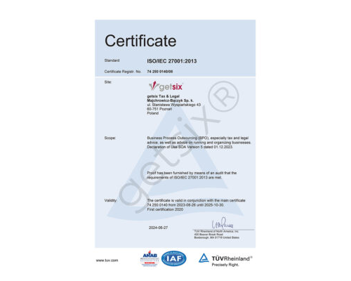 certificate tuv