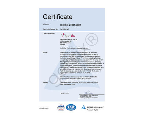 Main Certificate