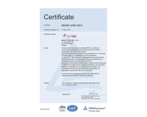 Main Certificate