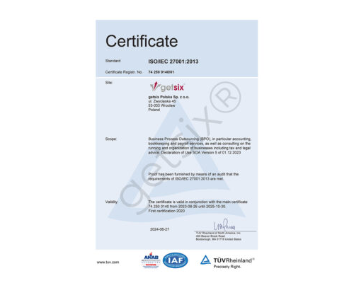 certificate tuv