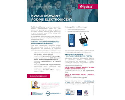 kwalifikowany podpis elektroniczny one pager