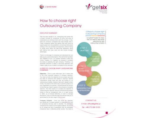 How to choose right Outsourcing Company