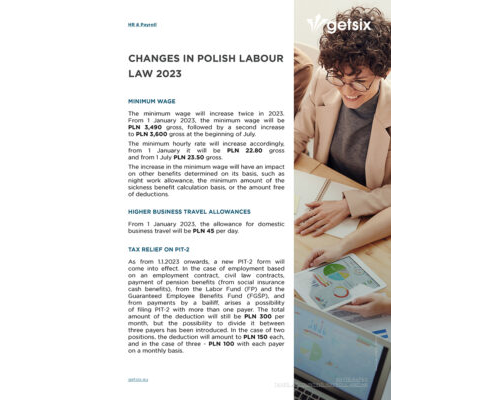 Changes in Polish labour law 2023