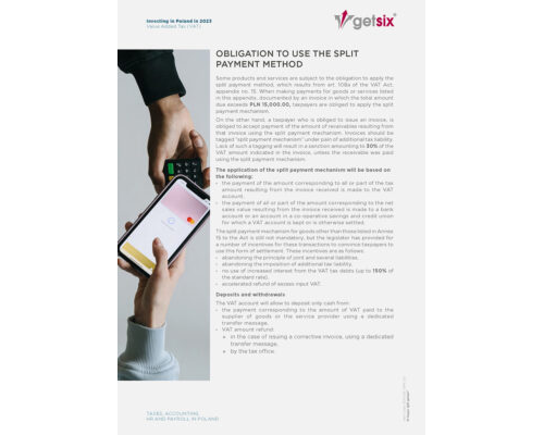 Obligation to use the split payment method 2023